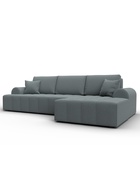 Диван угловой «Лига – 080», ППУ, механизм еврокнижка, угол правый, цвет серый  (артикул 10998904)  большой выбор товаров оптом и в розницу по низким ценам с доставкой