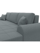 Диван угловой «Лига – 080», ППУ, механизм еврокнижка, угол правый, цвет серый  (артикул 10998904)  большой выбор товаров оптом и в розницу по низким ценам с доставкой