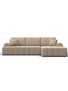 Диван угловой «Лига – 080», ППУ, механизм еврокнижка, угол правый, цвет бежевый  (артикул 10998905)  большой выбор товаров оптом и в розницу по низким ценам с доставкой