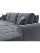 Диван угловой «Лига – 080», ППУ, механизм еврокнижка, угол правый, цвет серый  (артикул 10998906)  большой выбор товаров оптом и в розницу по низким ценам с доставкой