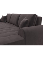 Диван угловой «Лига – 080», ППУ, механизм еврокнижка, угол правый, цвет коричневый  (артикул 10998907)  большой выбор товаров оптом и в розницу по низким ценам с доставкой