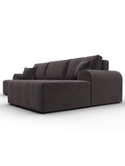 Диван угловой «Лига – 080», ППУ, механизм еврокнижка, угол правый, цвет коричневый  (артикул 10998907)  большой выбор товаров оптом и в розницу по низким ценам с доставкой