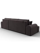 Диван угловой «Лига – 080», ППУ, механизм еврокнижка, угол правый, цвет коричневый  (артикул 10998907)  большой выбор товаров оптом и в розницу по низким ценам с доставкой