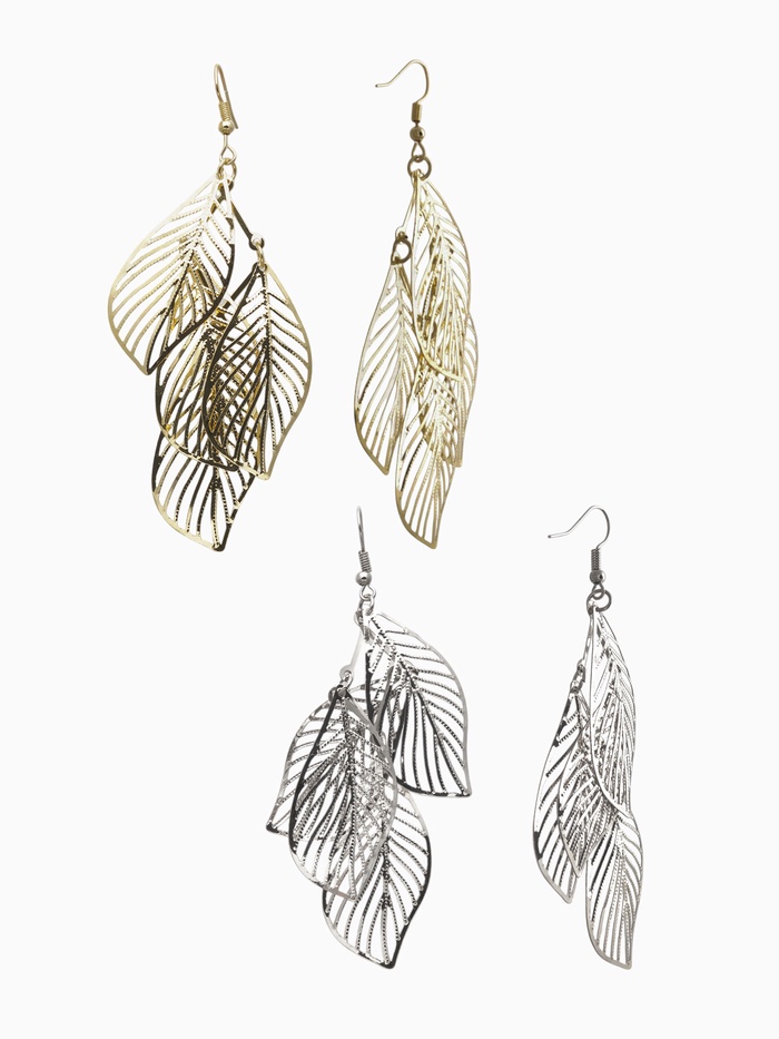 Серьги висячие «Шелест» листопад, цвет МИКС, 9.8 см - Фото 1