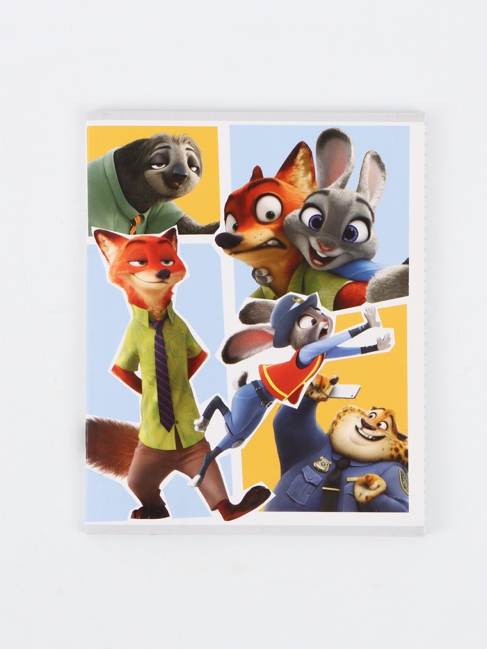 Тетрадь А5, 48 листов в клетку «Звери»