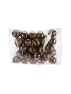 УЦЕНКА Набор шаров пластик d=4 см, 36 шт. «Диско ассорти» коричневый - Фото 2