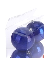 УЦЕНКА Набор шаров пластик d=10 см, 4 шт. «Глянец» синий - Фото 3