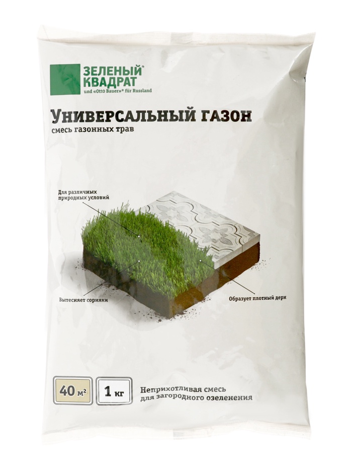 Газон универсальный «Зеленый квадрат», 1 кг - Фото 1