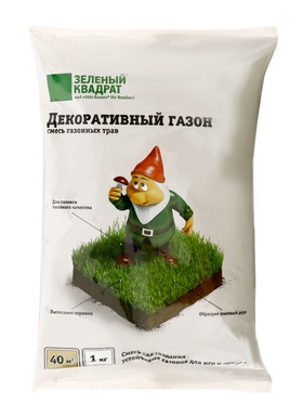 Газон декоративный «Зеленый квадрат», 1 кг  (артикул 10997093)  большой выбор товаров оптом и в розницу по низким ценам с доставкой