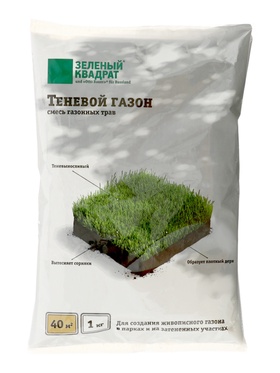 Газон Теневой «Зеленый квадрат», 1 кг  (артикул 10997099)  большой выбор товаров оптом и в розницу по низким ценам с доставкой