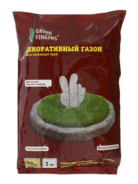 Газон декоративный Green Fingers, 1 кг  (артикул 10997109)  большой выбор товаров оптом и в розницу по низким ценам с доставкой