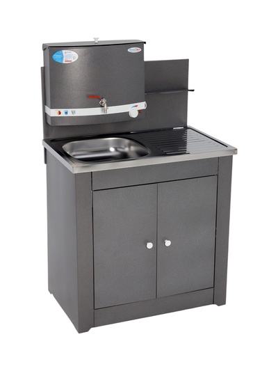 Умывальник «Акватекс» Дуэт, с ЭВН, нержавеющая мойка, 1250 Вт, 17 л, аквамикс