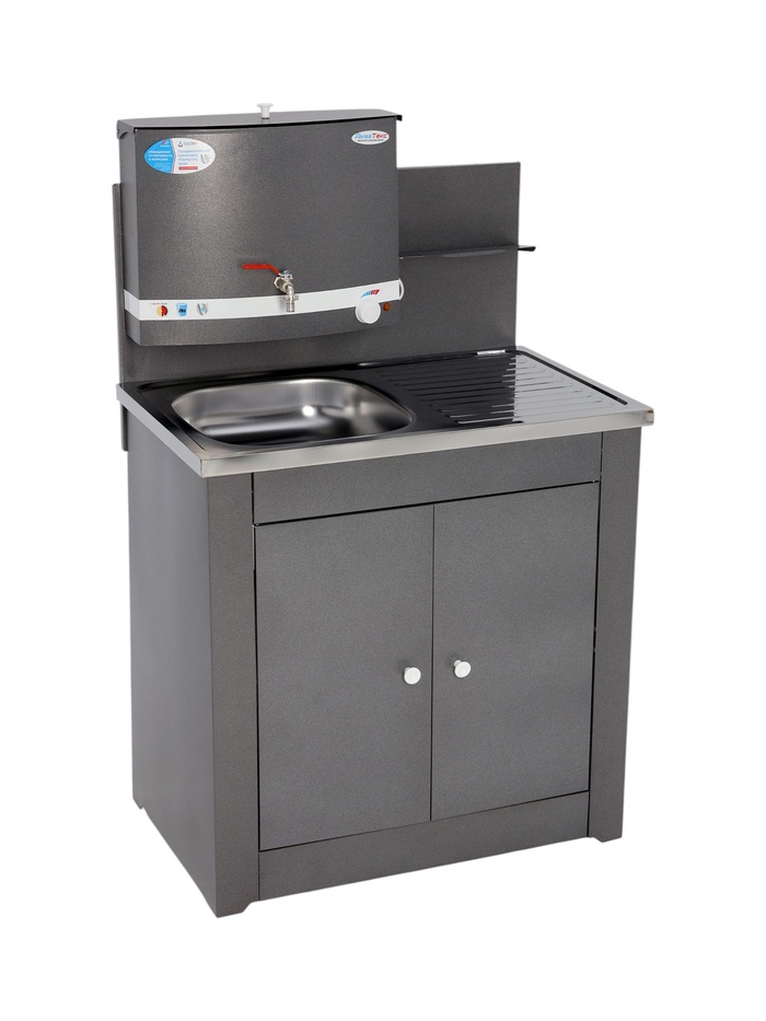 Умывальник «Акватекс» Дуэт, с ЭВН, нержавеющая мойка, 1250 Вт, 17 л, аквамикс - Фото 1