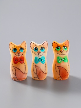 Фигурка «Кошечка мини», 4.5×2.3 см, селенит, МИКС