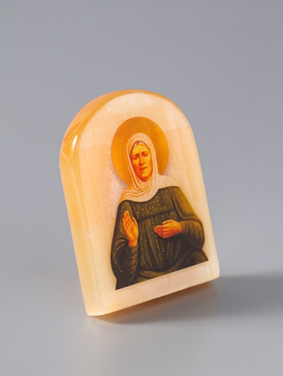 Икона настольная «Матрона», 6×5 см, селенит