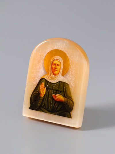 Икона настольная «Матрона», 6×5 см, селенит