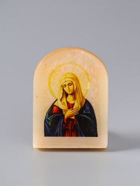 Икона Умиление, 6х5 см, селенит