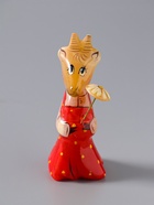 Сувенир «Коза с цветком», 8,5×3,5 см, селенит - фото 809552861