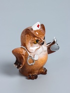 УЦЕНКА Сувенир полистоун лак «Филин - Медицинский работник» 10.2×5.7×9.7 см - Фото 3