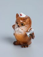 УЦЕНКА Сувенир полистоун лак «Филин - Медицинский работник» 10.2×5.7×9.7 см - Фото 4