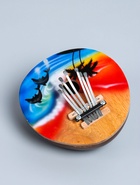 УЦЕНКА Сувенирный музыкальный инструмент «Калимба курорт» круглая МИКС 7×14×14 см - Фото 2