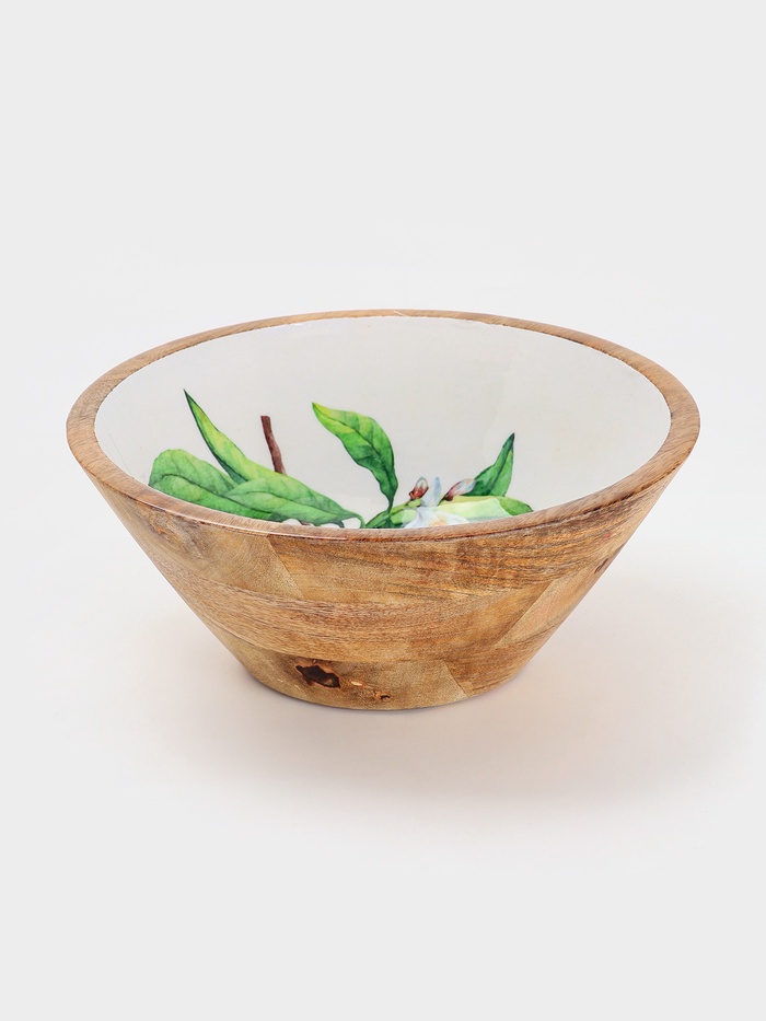 УЦЕНКА Салатник «Лимоны» дерево манго 25×25×10 см - Фото 1