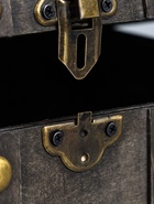 УЦЕНКА Шкатулка сундучок дерево «Лев. С заклёпками» стальная 16×15.5×22 см - Фото 4