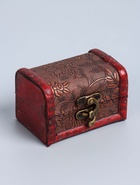 УЦЕНКА Шкатулка дерево сундучок «Цветочная» 6×8.8×5.5 см - Фото 2