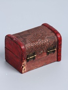 УЦЕНКА Шкатулка дерево сундучок «Цветочная» 6×8.8×5.5 см - Фото 3