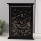 УЦЕНКА Ключница дерево 6 крючков «Горы. Закат» 6×22×30 см - Фото 1