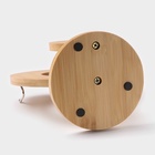 УЦЕНКА Набор чайный на деревянной подставке «Эстет», 6 предметов: 2 чашки 200 мл, 2 подставки 9.5 см, 2 ложки, керамика, белый - Фото 8