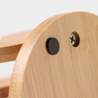 УЦЕНКА Набор чайный на деревянной подставке «Эстет», 6 предметов: 2 чашки 200 мл, 2 подставки 9.5 см, 2 ложки, керамика, белый - Фото 9