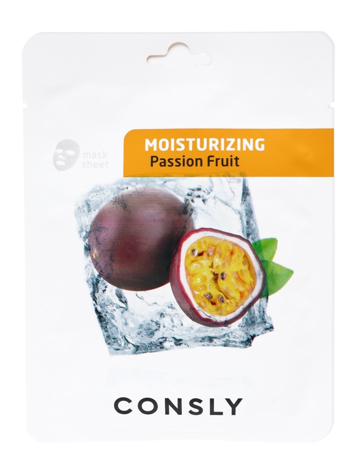 Успокаивающая тканевая маска Consly с экстрактом маракуйи, 20 мл