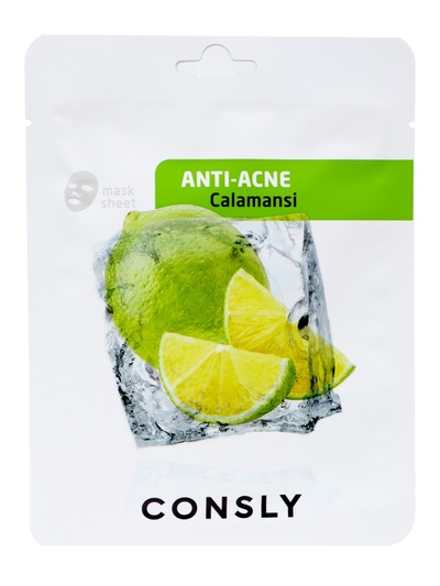Тканевая маска для проблемной кожи с экстрактом каламанси, 20мл, CONSLY