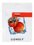 Тонизирующая тканевая маска с экстрактом гуараны, 20мл, CONSLY  (артикул 10999604)  большой выбор товаров оптом и в розницу по низким ценам с доставкой