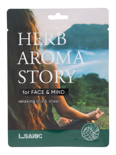 Тканевая маска с экстрактом кедра и эффектом ароматерапии, 25мл, L.Sanic