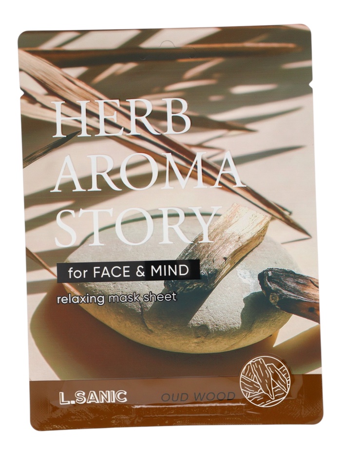 Тканевая маска с экстрактом удового дерева и эффектом ароматерапии, 25мл, L.Sanic - Фото 1