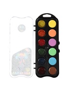 Акварель 12 цветов «Луч: Фантазия», с блёстками + пастельные, без кисти 11001111