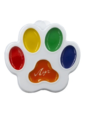 Акварель 5 цветов, «Луч: Лапка», фигурная, без кисти  (артикул 11001112)  большой выбор товаров оптом и в розницу по низким ценам с доставкой