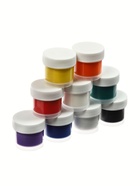 Краска по ткани акриловые, набор 9 цветов * 15 мл, с блёстками + классические - фото 122963828