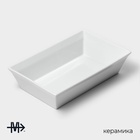 УЦЕНКА Форма для выпечки Magistro White gloss, 1.6 л, 27×17×6.3 см, жаропрочный фарфор, белая - Фото 2