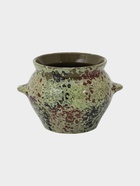 УЦЕНКА Горшок керамический для запекания №5 с ручками, 0.5 л / 10×10.5 см, нет крышки, малахит - Фото 2