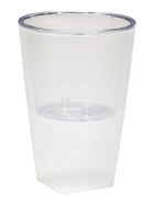 Кашпо для цветов «Грейс», 1.3 л, d=12.5 см, h=18 см, пластиковое, со вставкой, прозрачное  (артикул 10994482)  большой выбор товаров оптом и в розницу по низким ценам с доставкой