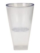 Кашпо для цветов «Грейс», 2.7 л, d=15 см, h=25 см, пластиковое, со вставкой, прозрачное  (артикул 10994484)  большой выбор товаров оптом и в розницу по низким ценам с доставкой