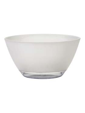 Горшок для цветов «Лодочка», 1 л, d=20 см, h=10 см, пластиковый, с поддоном, белый  (артикул 10994486)  большой выбор товаров оптом и в розницу по низким ценам с доставкой