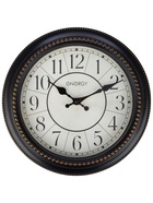 Часы настенные классические ENERGY ЕС-118, бесшумные, плавный ход, d=27.9 см, чёрные  (артикул 11000372)  большой выбор товаров оптом и в розницу по низким ценам с доставкой