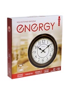 Часы настенные классические ENERGY ЕС-118, бесшумные, плавный ход, d=27.9 см, чёрные - Фото 8