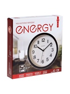 Часы настенные классические ENERGY ЕС-139, бесшумные, плавный ход, d=22 см, чёрные - Фото 7