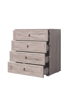 Комод для хранения «Алисия», 4 ящика, 802×468×853 мм, цвет дуб крафт серый  (артикул 10996912)  большой выбор товаров оптом и в розницу по низким ценам с доставкой