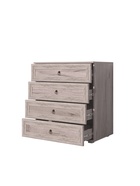 Комод для хранения «Алисия», 4 ящика, 802×468×853 мм, цвет дуб крафт серый  (артикул 10996912)  большой выбор товаров оптом и в розницу по низким ценам с доставкой